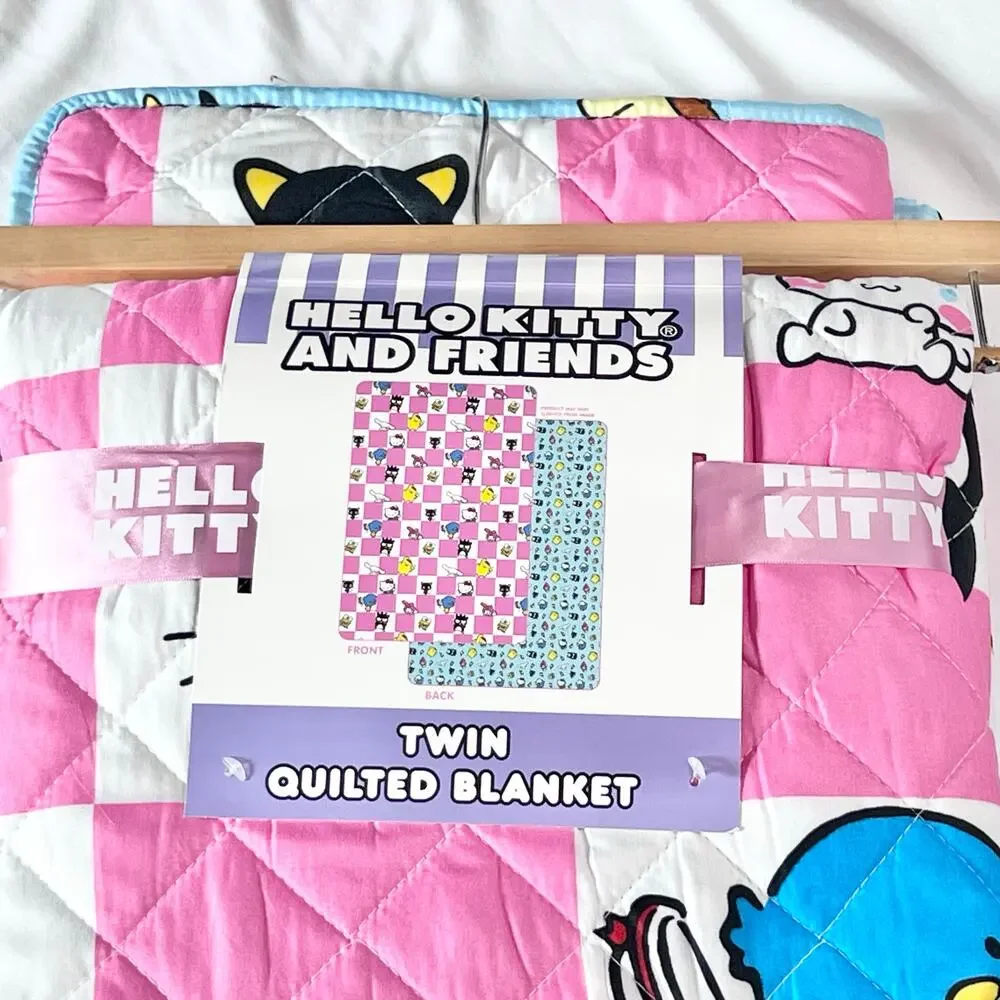 Hello Kitty and Friends Twin Quilted Blanket 60